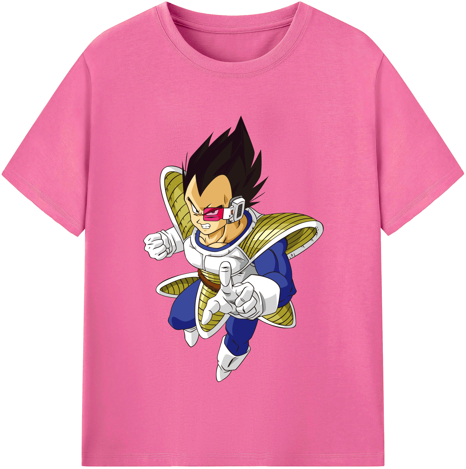 （画像用） ドラゴンボール ベジータ四世（Bejīta Yonsei）DRAGON BALL Vegeta IV レディースカジュアルプリントTシャツ（綿100％）